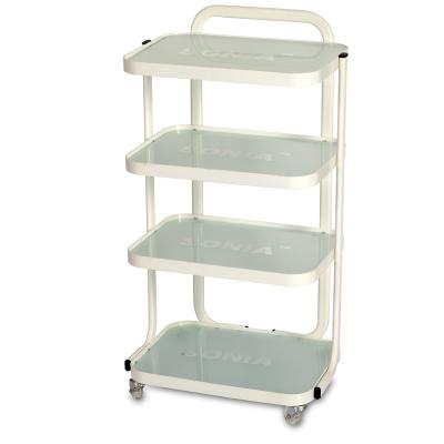 China White Storage Beauty Furniture Drawer Salon Trolley Trolley For Hair Salon TKN-26702 for sale