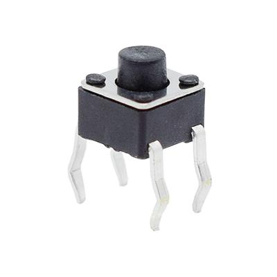 China PA66 80000 Cycles Strict Quality Control 12V Plug-in DIP 4.5*4.5*3.8 4.5x4.5x4.8 PCB Switch Button Tactile Switch for sale