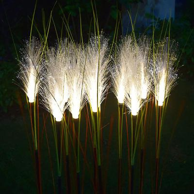 China Reed Lights Outdoor Fiber Garden Lamp Simulation Solar Waterproof Landscape Lamps For Patio Home Decoration B23-OL3625 for sale