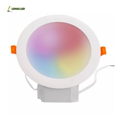 China Modern most popular tuya 2022 wifi smart home led panel light with RGB dimmable and multi-color remote for sale