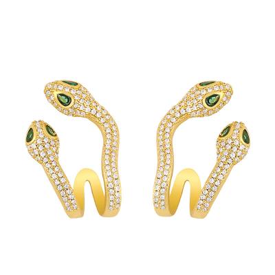 China Wholesale Westie CLASSIC Celebrity Fashion OBE Fashion Women Gold Snake Earring Latest for sale