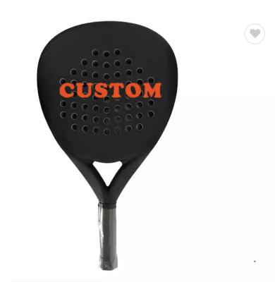 China Carbon Fiber With Kevler Paddle OEM Padel Rackets Carbon Fiber USA DIY Logo Diamond Shape POP Paddel Frame EVA Time Face South Weight FUJ net for sale