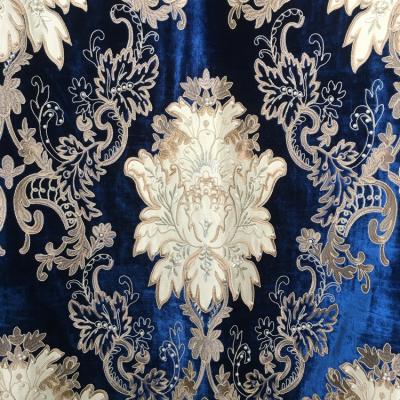 China CF0757A Wholesale Fire Retardant Manufacturer Comfortable Polyester Jacquard Embroidery Fabric For Sofa for sale