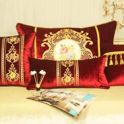 China New Arrival Luxury Anti Dust Mites Moroccan Floral Moroccan Floral Velvet Embroidery Cushion Cover High End Tile Case for sale