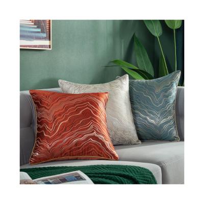 China Wholesale Soft Anti Dust Mite 45x45 Square Cushion Covers Funda De Almohada De Satin Luxury Fashion Sofa Throw Pillow Cases Single for sale