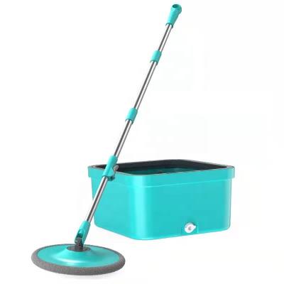 China Smart Factory Sustainable New Product and Hands Free Bucket Set Household with Washable Microfiber 360 Rotation Mop for sale