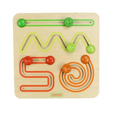 China Beech Wood and Plywood Early Learning Toy Fine Motor Skills Training Toy Sliding Game for Babies and Toddlers for sale