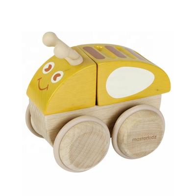 China Beech Wood OEM Baby Study and Educational Toys Infant Tactile Beeping Beeping Toy with Texture on the Back for sale