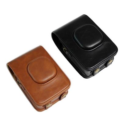 China Retro Retro Style PU Camera Leather Bag for Fujifilm Instax Mini LiPlay for sale