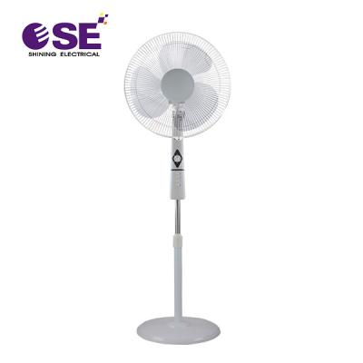 China Hotel Motor Stand Fan Aluminum Bedroom Used 16 Inch Pedestal Adjustable Rack Fan for sale