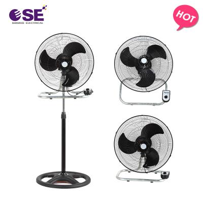 China Hotel Special Offer Powerful 18 Inch Floor Fan Wall Fan 3 In 1 Rack Industrial Fan for sale