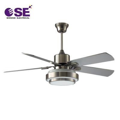 China SHINING hotel office 220V ELECTRIC modern used decorative ceiling fan with led light for sale