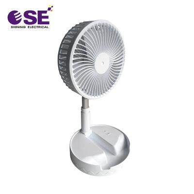 China Hotel USB Rechargeable 6 Inch DC Floor Fan Deformation Fan Stand Desk Fan for sale