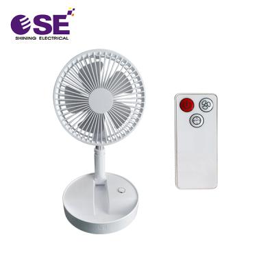 China Hotel Summer USB Rechargeable 6 Inch Electric DC Charging Remote Control Portable Fan for sale