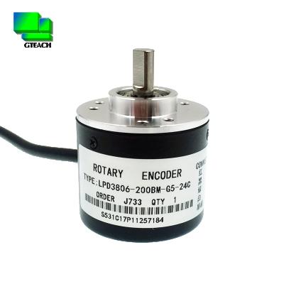 China Speed ​​Sensor Rotary Encoder For Stepper Motor LPD3806-200BM-G5-24C AB 2-Phase Incremental Shaft 6mm Optical Rotary Encoder for sale