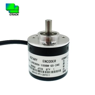 China LPD3806-100BM-G5-24C 100 Speed ​​Sensor Digital Speed ​​Sensor Pulses AB Shaft 6mm Two Phase Incremental Optical Rotary Encoder for sale