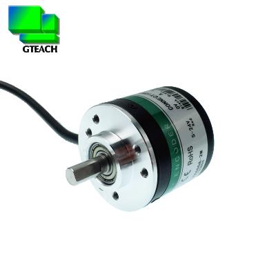 China Speed ​​sensor 1000 pulse encoder ab phase GTS06-OC-RA1000B-2M rotary axis 6mm diameter 38mm incremental shaft encoder for sale