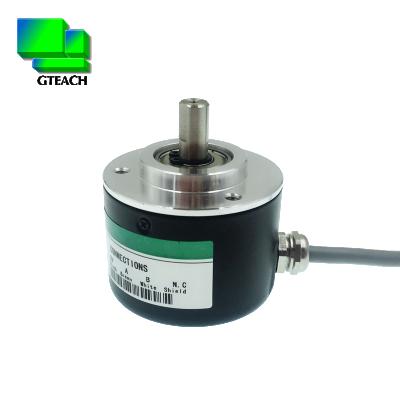 China Shaft 8mm Type Speed ​​Sensor 50mm Diameter Incremental Rotary Encoder 5-24V 100ppr for sale