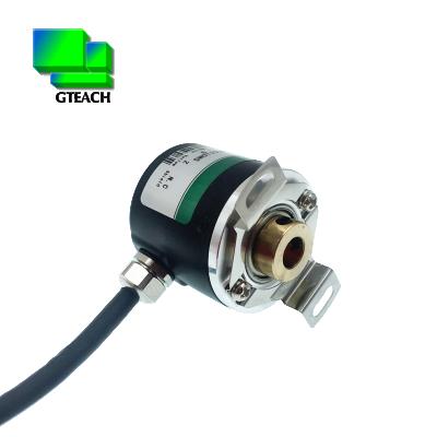 China Speed ​​Sensor Rotary Type Optical Encoder 1000 Semi Hollow Shaft Rotary Encoder Diameter 38mm Bore 8mm Incremental Pulses for sale