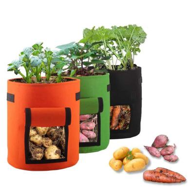 China Eco-Friendly Custom 7 Gallon 10 Gallon Garden Planter Plants Tomato Mushrooms Strawberry Grow Bags for sale