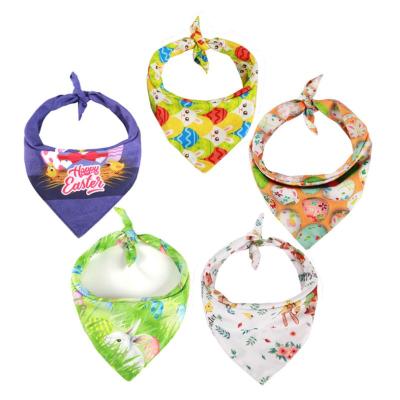 China Print Plain Viable Logo Scarfs Accessories Triangular Custom Soft Pet Bandana for sale