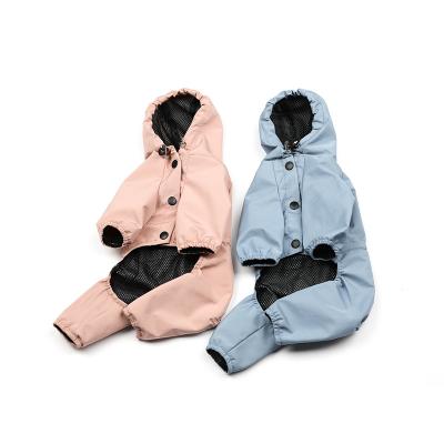 China Viable Wholesale Lightweight Waterproof Clothing Reflective Breatheable Dog Raincoat for sale