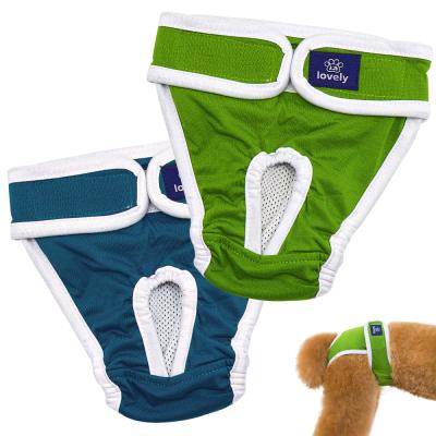 China Pet Viable Physiological Pants Washable Female Dog Shorts Pampers Sanitary Underwear Panties Dog Diapers for sale