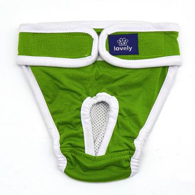 China Customized Sustainable Reusable Dog Washable Cotton Underwear Male Female Diapers for sale