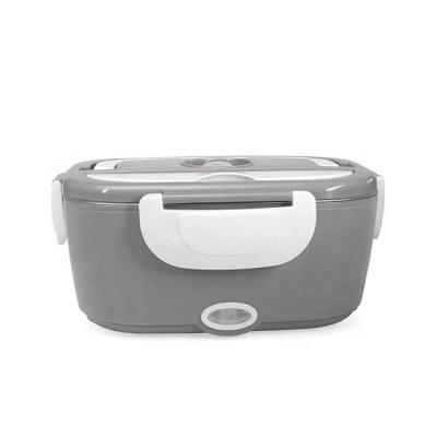 China Household Spot 12v-24v/110v-240v 40W stainless steel portable food heater 1.3L electric lunch box, suitable for cars and families for sale