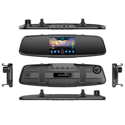 China 3 in 1 car dvr Russia factory supply mirror detector radar gps 3 in 1 combo with rear lens for sale