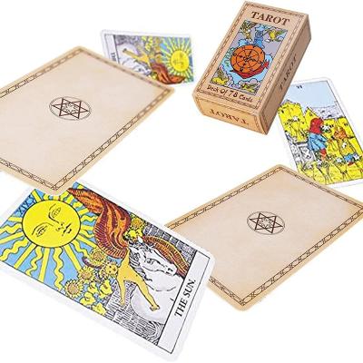 China Paper or PVC High Quality Custom Wholesale Printing Golden Edges Oracle Tarot Deck Affirmation Cards With Book Instruction for sale