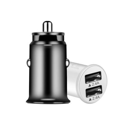 China Mini 2 USB Mobile Phone Car Charger 4.8A Ports Plug Cigarette Lighter Socket Power Splitter Fast Charging Adapter for sale