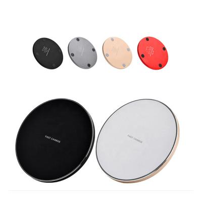 China Mobile Phone 10W Qi Fast Wireless Charger Dock Charging Pad with LED Light for iPhone11/12/13 Samsung S10/Note10/S20/S21 for sale