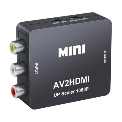 China Quality RCA CVBS Mini HD MI 1080P AV to Mini AV2HD MI HDTV/DVD HD MI Compound Video to Audio Converter Adapter for sale