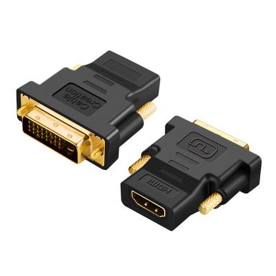 China COMPUTER HD MI Female to DVI-D (24+1) Gold Plug Adapter Converter Male HD MI Joiner for sale