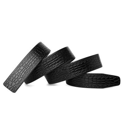 China Wholesale Custom Adjustable Cowhide Buckle Casual Automatic Belt New Fashion Lxurury Business Men Black Genuine Leather Belts for sale