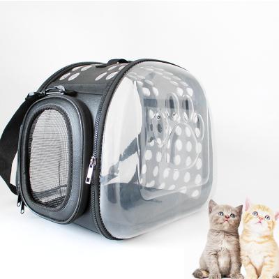 China Factory Direct Transparent Breathable Pets Bag Outdoor Portable Folding Breathable Pet Backpack For Dog Cat for sale