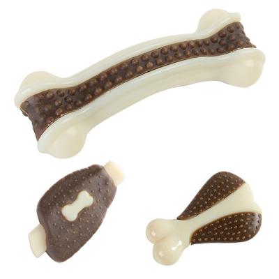 China Wholesale Viable Funny Durable Beef Flavor Molar Tooth Bone Shape Pets Chew Pet Toys For Dogs for sale