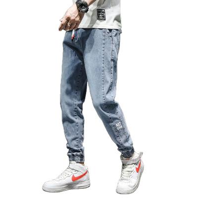 China Street Haran Casual Sustainable Fashion Elastic Waist Workwear Pants Mens Jeans for sale