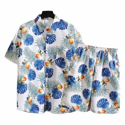 China Vacation Open Front Fancy Seaside Suit Couples Shirt Sunscreen Anti-pilling Short Sleeve Shirt for sale