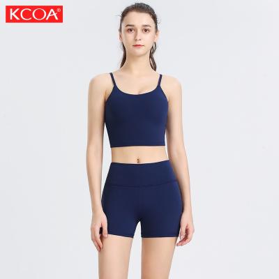 China Women Antibacterial Custom Stretchy Shorts Butt Crac! crack! the gym workout training fitness yoga set for sale