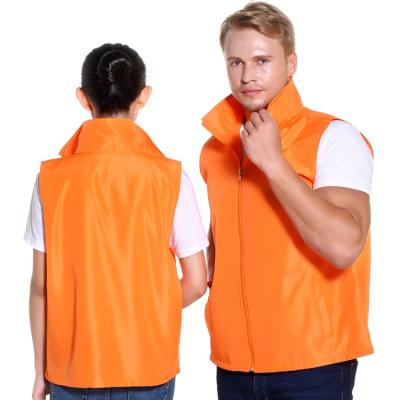 China High quality unisex wholesale white work custom made advertising vest anti-shrink for sale