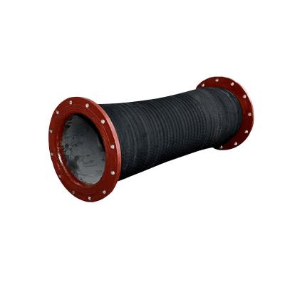 China Industrial Rubber Hose For Suction Dredging Large Diameter Flanged Suction And Sand Discharge Rubber Hose for sale