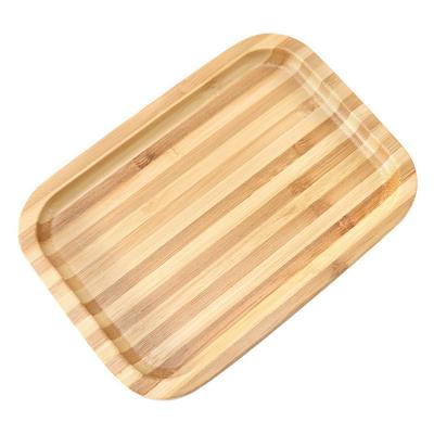 China Eco-Friendly Wooden Bamboo Rolling Tray Set With Wood Grinder Rolling Tray Rolling Tray Kit for sale