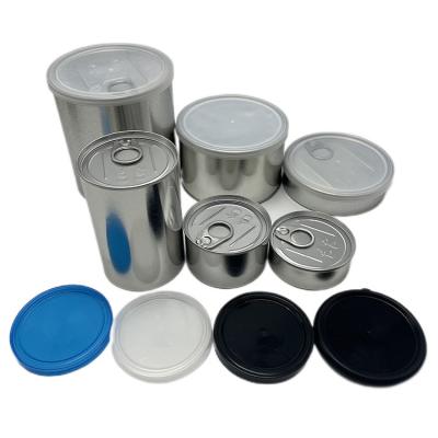 China Recycable Matt Black Airtight Cookies Tin Airtight Cookies Packaging Tin Tea Packaging Tin for sale