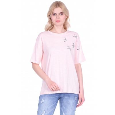 China Custom-made anti-pilling summer new leisure t-shirt ladies outdoor short-sleeved embroidery T-shirt for sale