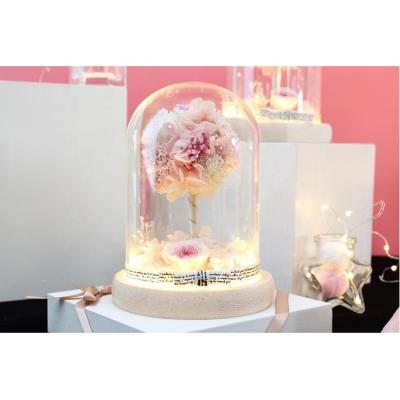 China Natural contact alibaba in new Russian best selling gift item, forever rose fresh flower preserved in glass for sale