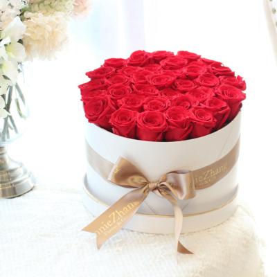 China Immortal Infinite Roses Preserved Various Roses Infinite Luxurious Color Rose Bouquet Gift Box for sale