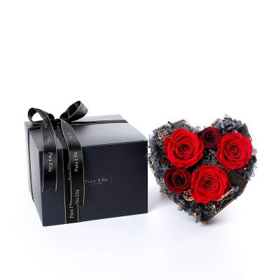 China Real Romantic Preserved Natural Rose #PE017# Flower with Preserved Eternal Red Roses for sale