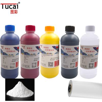 China Weiße DTF Pigment Trockene Sublimationsfarbe für Epson XP600 L1800 DX5 I3200 zu verkaufen